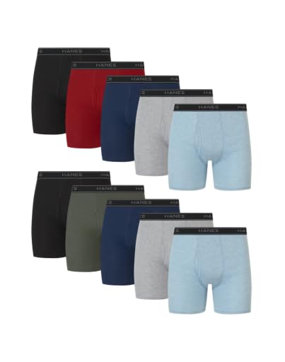Hanes Herre Underbukser Boxer Briefs Bomuld 734Q12