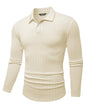 Herre Poloshirt Kortærmet Tekstureret Casual