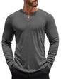 COOFANDY Herre Henley Skjorte Langærmet Ztj009440