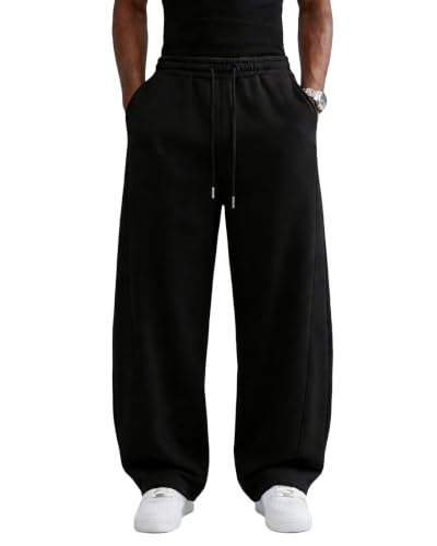 Wangdo Herre Joggingbukser Baggy Wide Leg