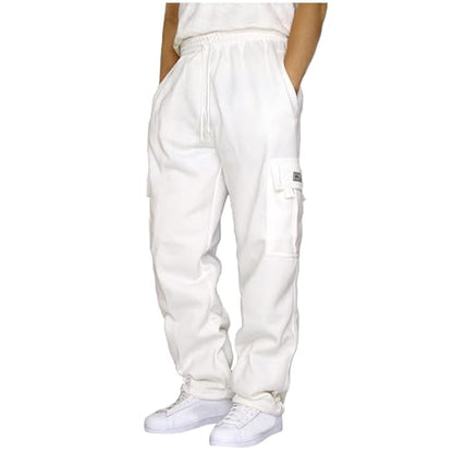 Herre Joggingbukser Cargo Fleece Løstsiddende