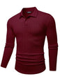 Herre Poloshirt Kortærmet Tekstureret Casual