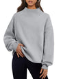 Trendy Queen Mock Neck Sweatshirt til Kvinder