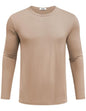 COOFANDY Herre T-shirt Langærmet Rund Hals Ztj010834*