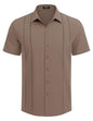 COOFANDY Herre Skjorte Cubansk Guayabera Kortærmet Ztj009248