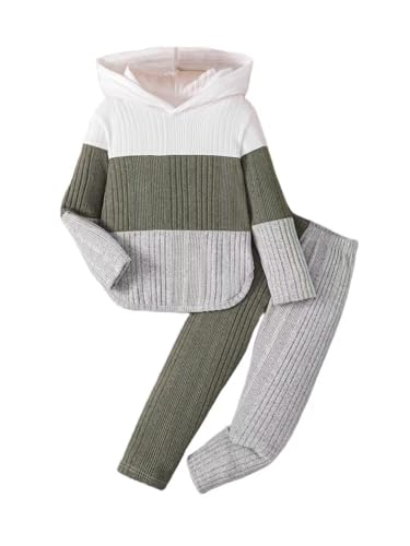 Pige Tøjsæt Hættetrøje Sweatshirt Leggings Efterår Vinter