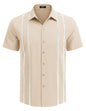 COOFANDY Herre Skjorte Cubansk Guayabera Kortærmet Ztj009248