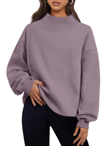 Trendy Queen Mock Neck Sweatshirt til Kvinder