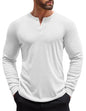 COOFANDY Herre Henley Skjorte Langærmet Ztj009440