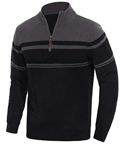 EKLENTSON Herre Striktrøje Quarter Zip EK-501