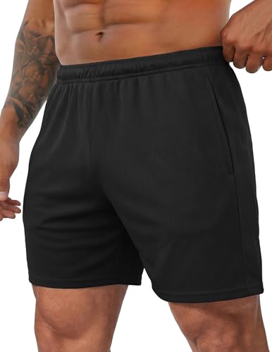 COOFANDY Herre Træningsshorts Mesh Athletic Letvægt
