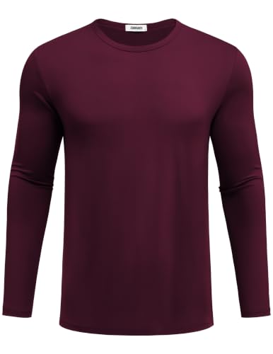 COOFANDY Herre T-shirt Langærmet Rund Hals Ztj010834*