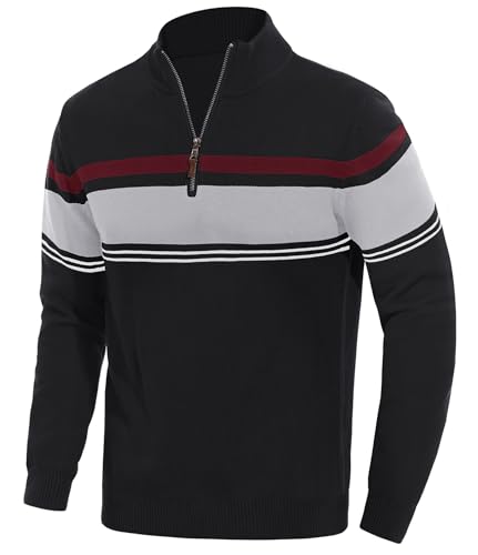EKLENTSON Herre Striktrøje Quarter Zip EK-501
