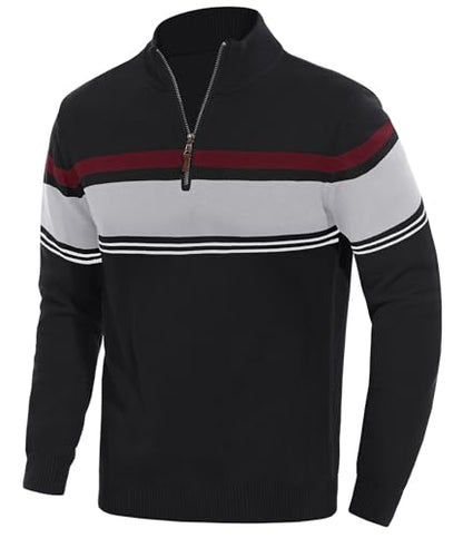 EKLENTSON Herre Striktrøje Quarter Zip EK-501