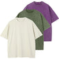 Herre T-shirt Oversized Bomuld Casual Kortærmet