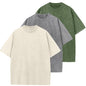 Herre T-shirt Oversized Bomuld Casual Kortærmet