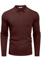COOFANDY Herre Poloshirt Strik Langærmet Ztj009471