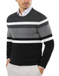COOFANDY Herre Striktrøje Crew Neck Langærmet Slim Fit