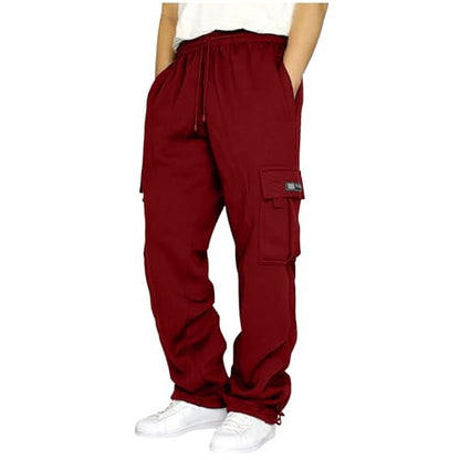 Herre Joggingbukser Cargo Fleece Løstsiddende