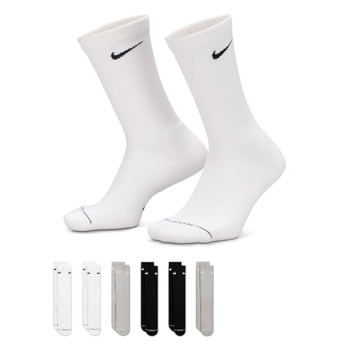 Nike Unisex Strømper Everyday Elevated Crew 6-Pak