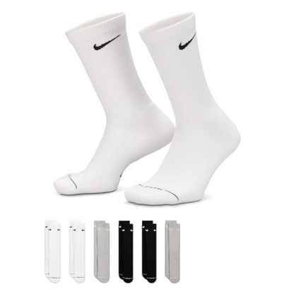 Nike Unisex Strømper Everyday Elevated Crew 6-Pak