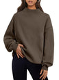 Trendy Queen Mock Neck Sweatshirt til Kvinder