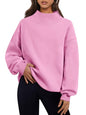 Trendy Queen Mock Neck Sweatshirt til Kvinder