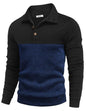 COOFANDY Herre Striktrøje Fleece Pullover Langærmet