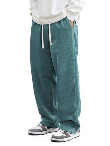 JMIERR Herre Fløjlsbukser Wide Leg Baggy Sweatpants