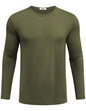 COOFANDY Herre T-shirt Langærmet Rund Hals Ztj010834*