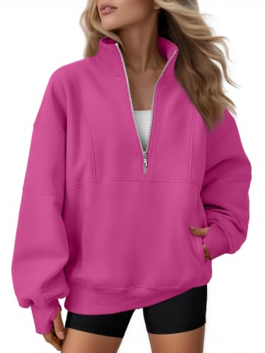 AUTOMET Quarter Zip Fleece Sweatshirt til Kvinder