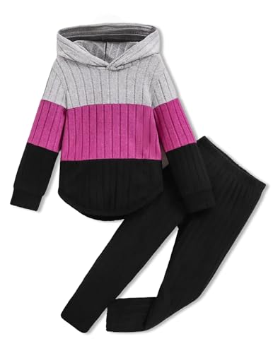 Pige Tøjsæt Hættetrøje Sweatshirt Leggings Efterår Vinter