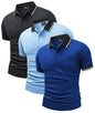 Herre Polo T-shirt Kortærmet Med Lomme 3-pak