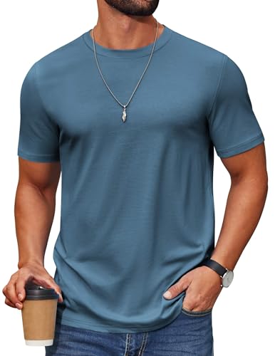 COOFANDY Herre T-Shirt Crew Neck Kortærmet Cxj010453