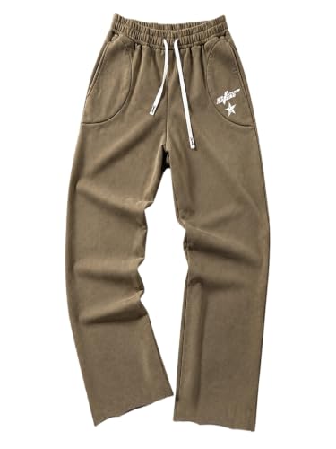 SOLY HUX Herre Træningsbukser Y2K Baggy Casual