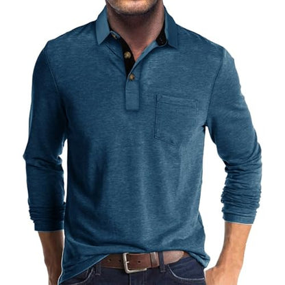Envmb Herre Polo T-shirt Langærmet Med Lomme