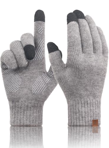 TRENDOUX Unisex Handsker Vinter Merinould Touchscreen