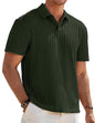 Herre Poloshirt Kortærmet Tekstureret Casual