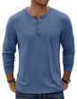 COOFANDY Herre T-shirt Henley Langærmet Ztj009590