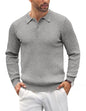 COOFANDY Herre Polo Langærmet Casual Strik Ztj009061