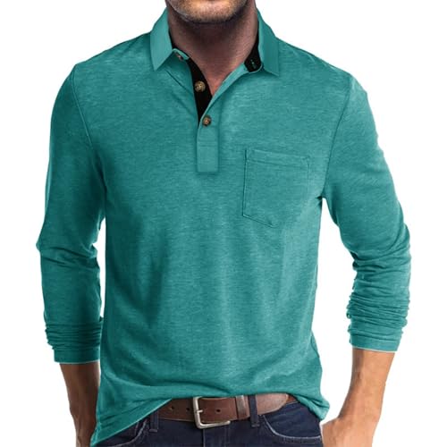 Envmb Herre Polo T-shirt Langærmet Med Lomme