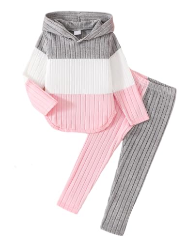 Pige Tøjsæt Hættetrøje Sweatshirt Leggings Efterår Vinter