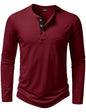 LucMatton Herre T-shirt Henley Slim Fit Langærmet Lucw210916