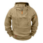 fnnxeal Herre Hættetrøje Quarter Zip Fleece Pullover