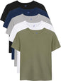 YERIOK Drenge T-Shirts Bomuld Kortærmet 5-Pak