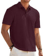Herre Poloshirt Kortærmet Tekstureret Casual