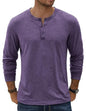 COOFANDY Herre T-shirt Henley Langærmet Ztj009590