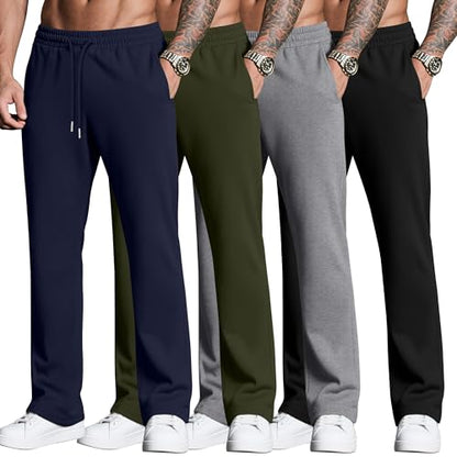 Neer Herre Sweatpants Baggy Letvægt 4-Pak DG-Neer-12674