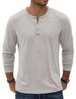 COOFANDY Herre T-shirt Henley Langærmet Ztj009590