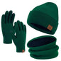 FZ FANTASTIC ZONE Unisex Vinterhue Tørklæde Handsker
